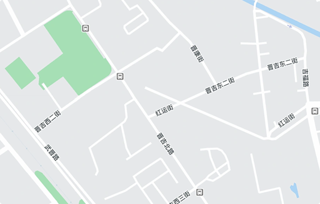 Map showing business location area