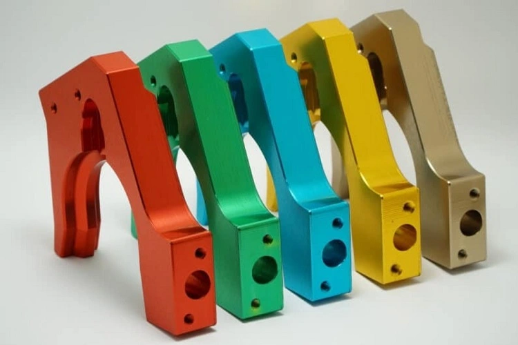 Color anodized aluminum CNC machined mechanical bracket prototype parts Color anodized aluminum CNC machined mechanical bracket prototype parts