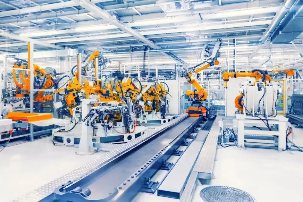 Automated production workshop for CNC precision machining at BOEN Rapid manufacturing plant