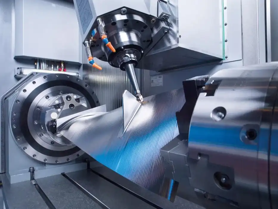 3-axis CNC milling machine cutting prismatic metal part along X Y Z axes 3-axis CNC milling machine cutting prismatic metal part along X Y Z axes