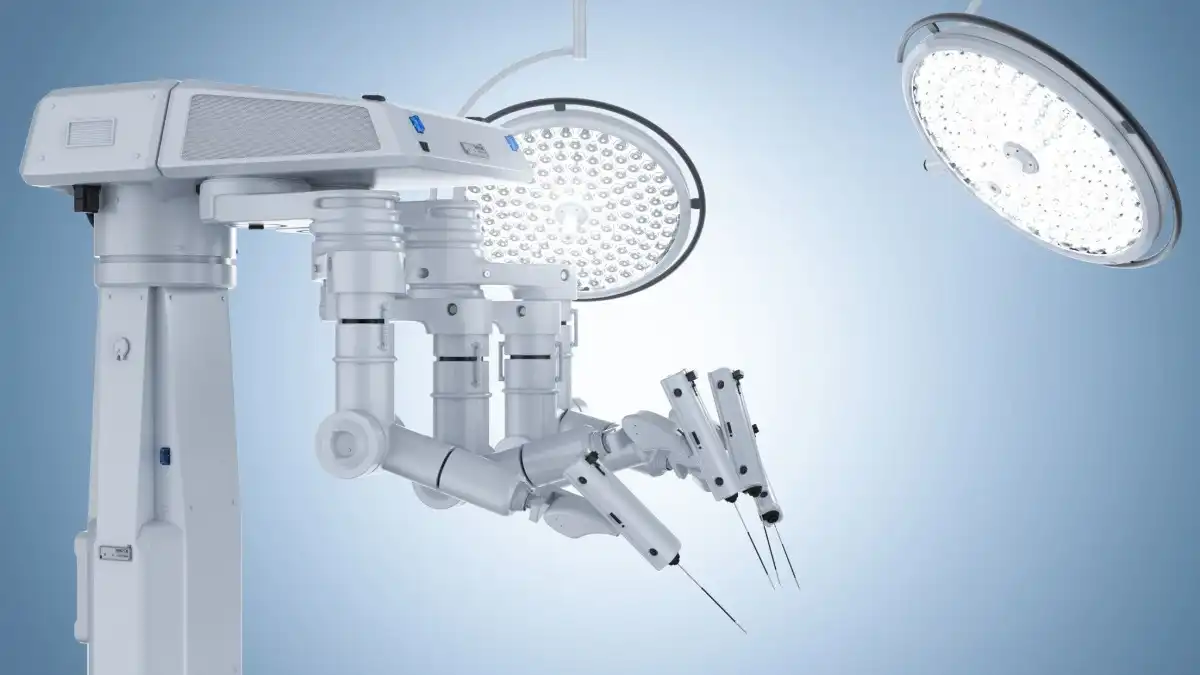 Surgical robotic system using precision stainless steel CNC milled parts